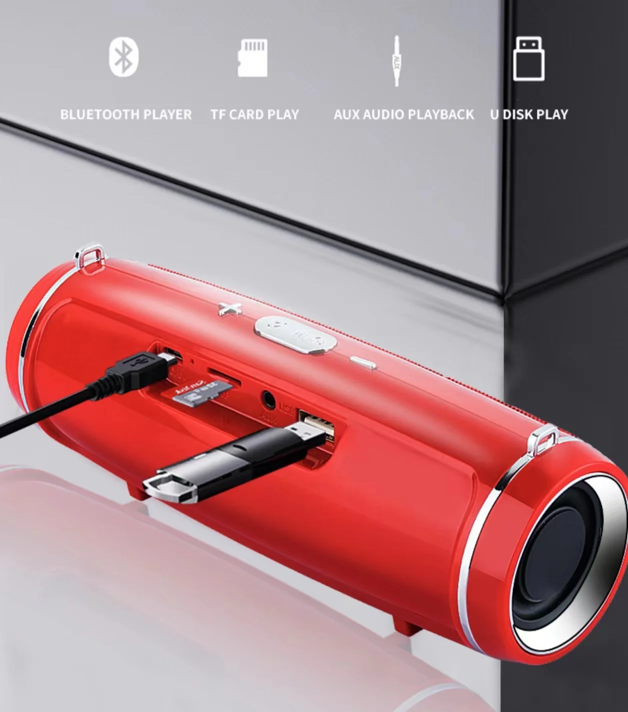 Apple Music Audio Quality - High Quality High-power Bluetooth Speaker Portable