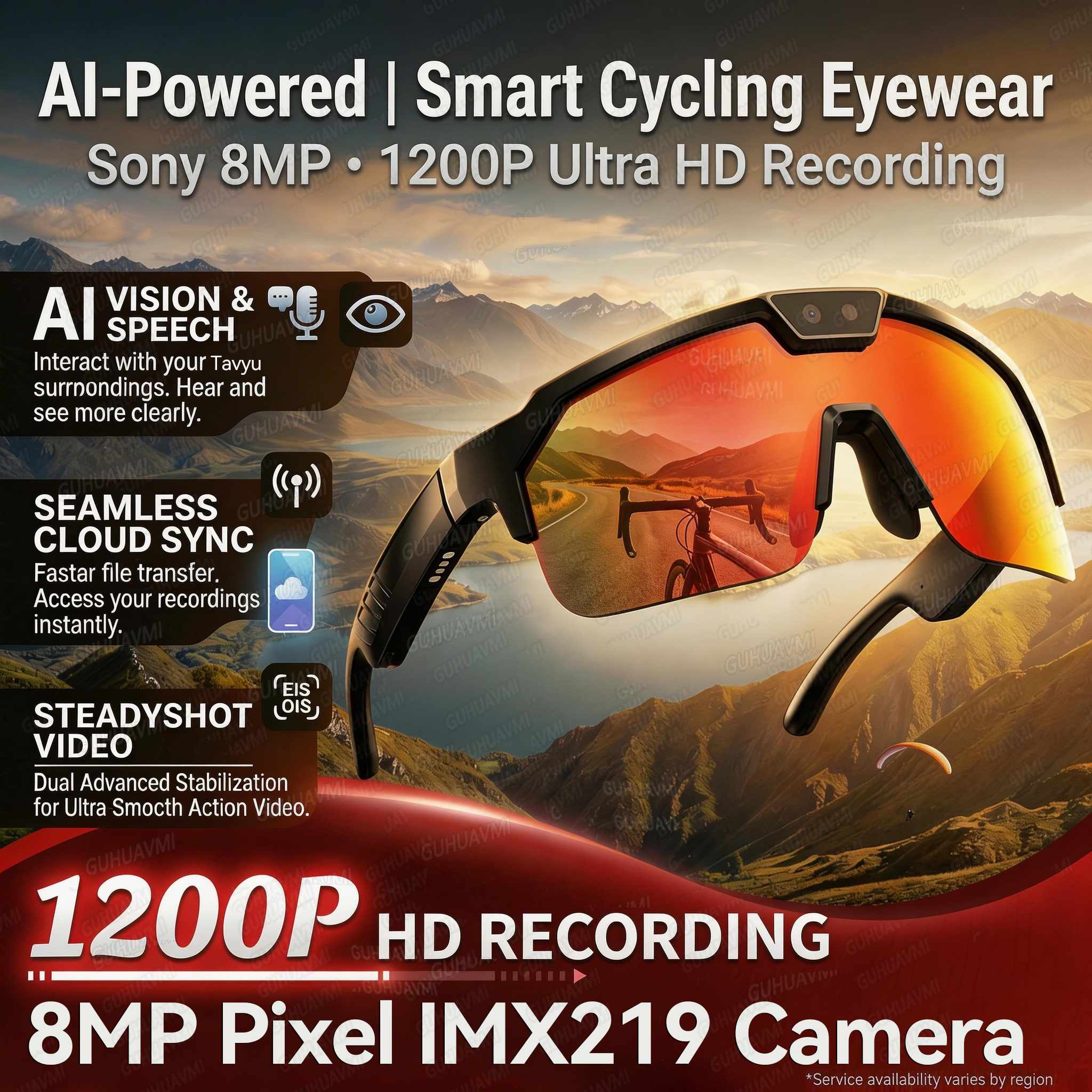 Audio Music To Video - 2026New AI Smart Glasses 1200P Camera
