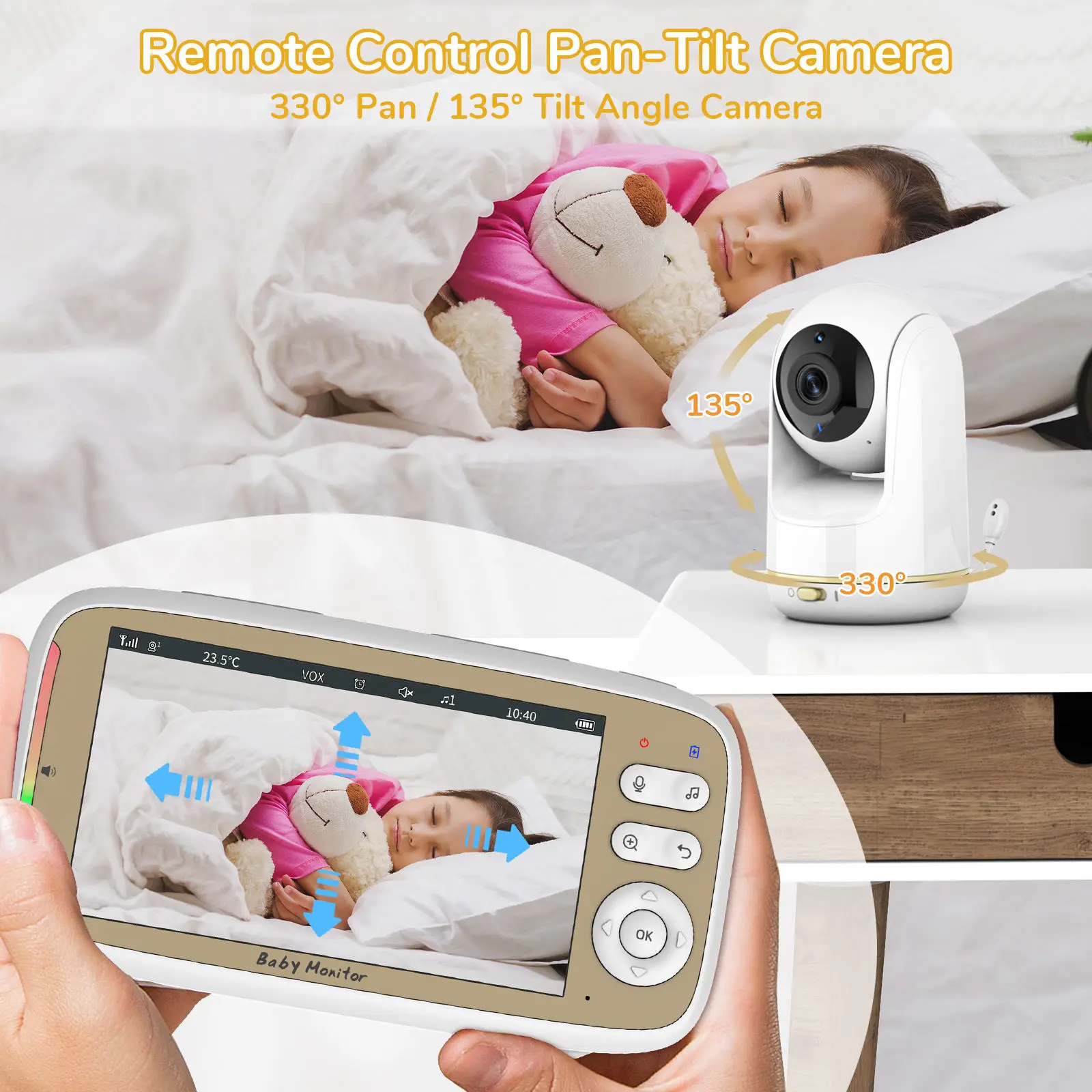 VB803 PRO Baby Monitor with 2p - Audio Music To Video ulasan dan harga