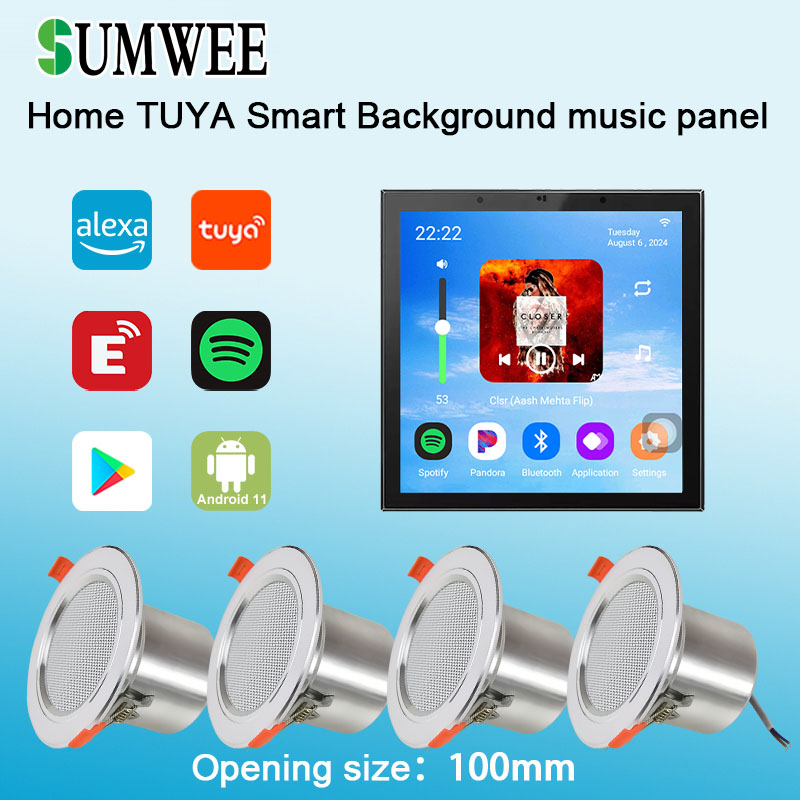 4 Inch Android 11 Tuya Smart H - Audio Music Background ulasan dan harga