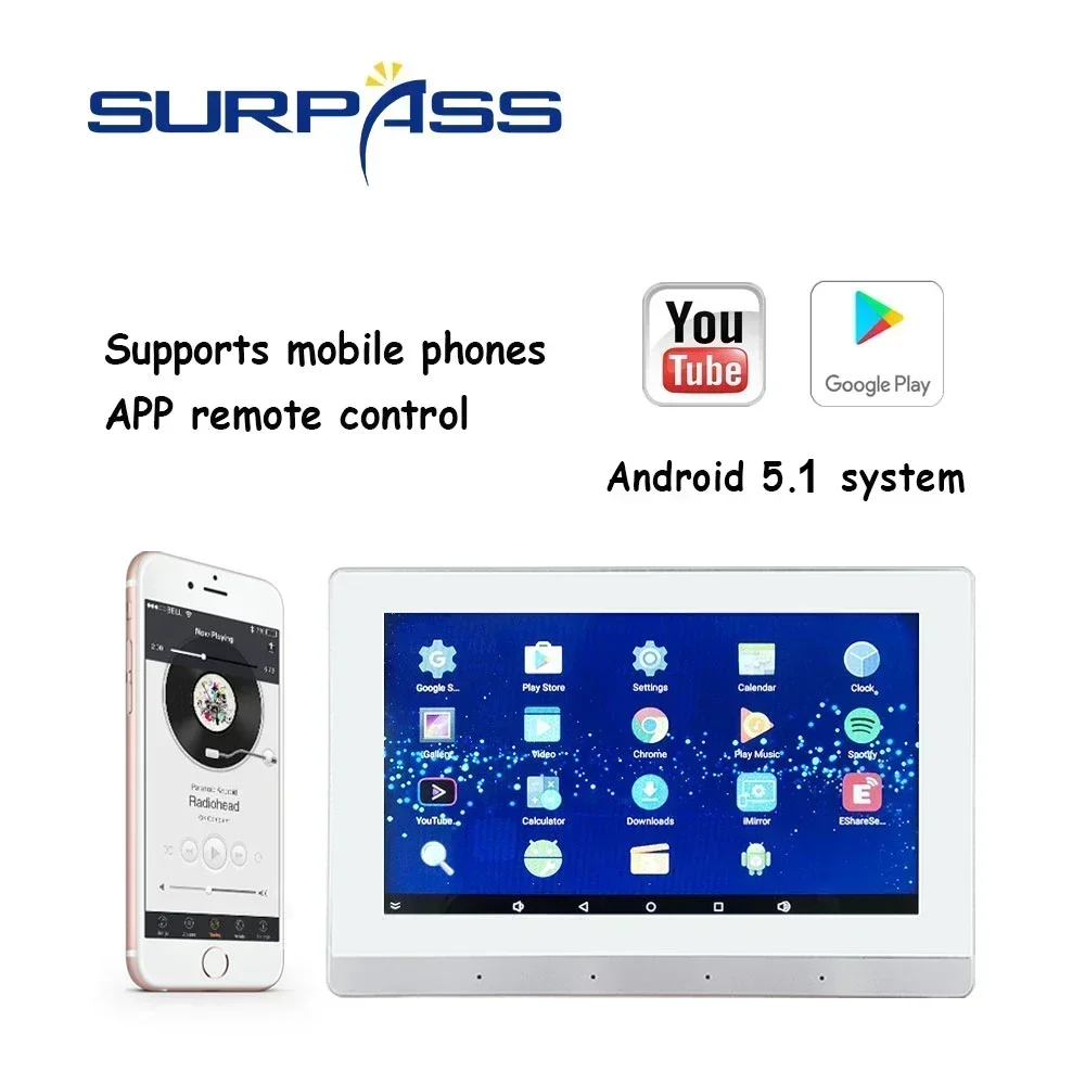 7inch WiFi In Wall Amplifier T - Audio Music Background ulasan dan harga