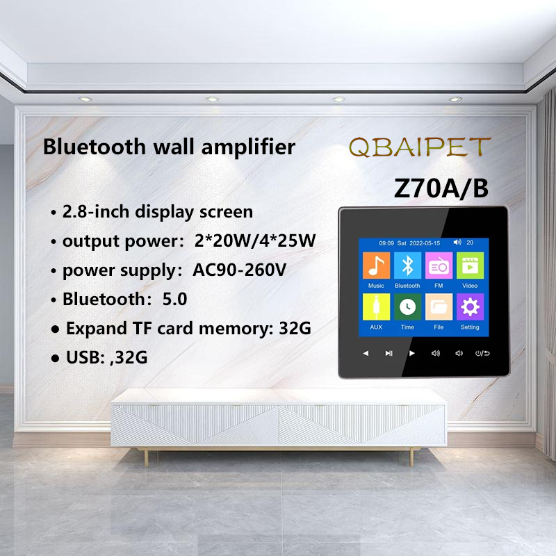 Home Bluetooth Wall Amplifier  - Audio Music Background ulasan dan harga