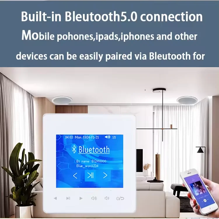 Home Bluetooth Wall Amplifier  - Audio Music Background ulasan dan harga