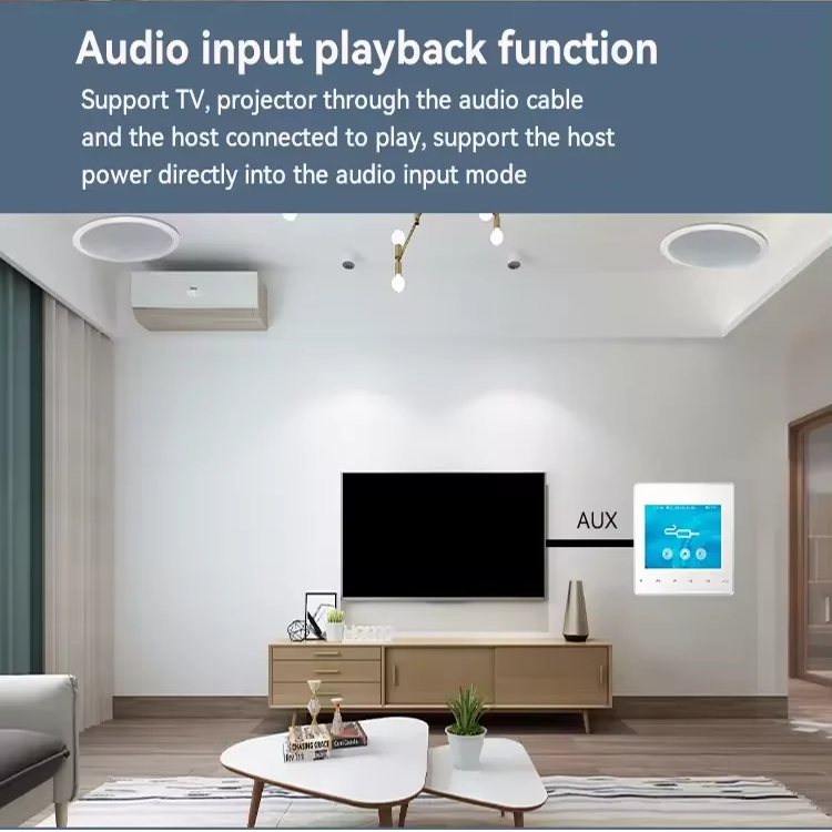 Home Bluetooth Wall Amplifier  - Audio Music Background ulasan dan harga