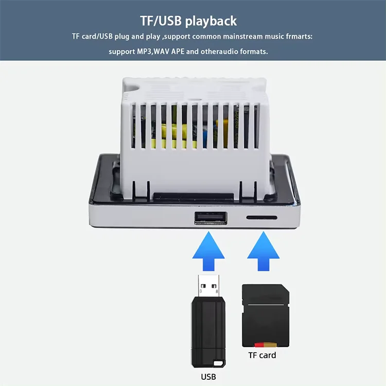 Home Bluetooth Wall Amplifier  - Audio Music Background ulasan dan harga