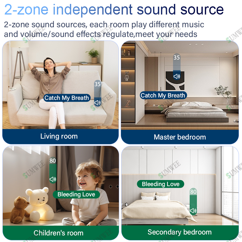 2zone audio in wall amplifier  - Audio Music Background ulasan dan harga