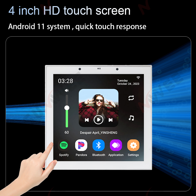 Smart Home Touch Screen 4 Inch - Audio Music Background ulasan dan harga