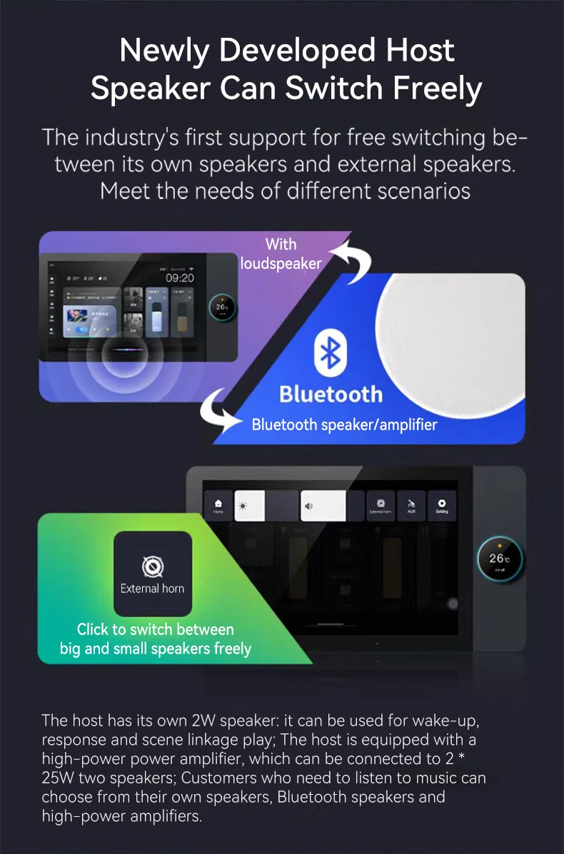 TUOAN 4-way Speakers Multi-fun - Audio Music Background ulasan dan harga