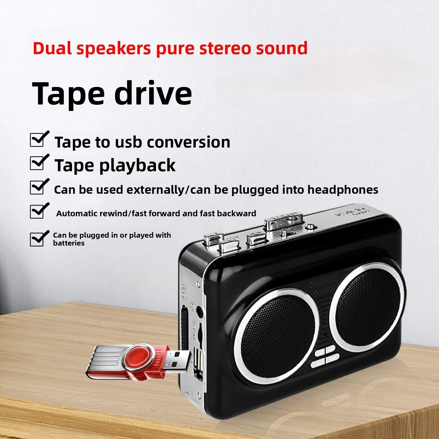 USB Cassette Player Music Audi - Audio Music Mp3 Free ulasan dan harga