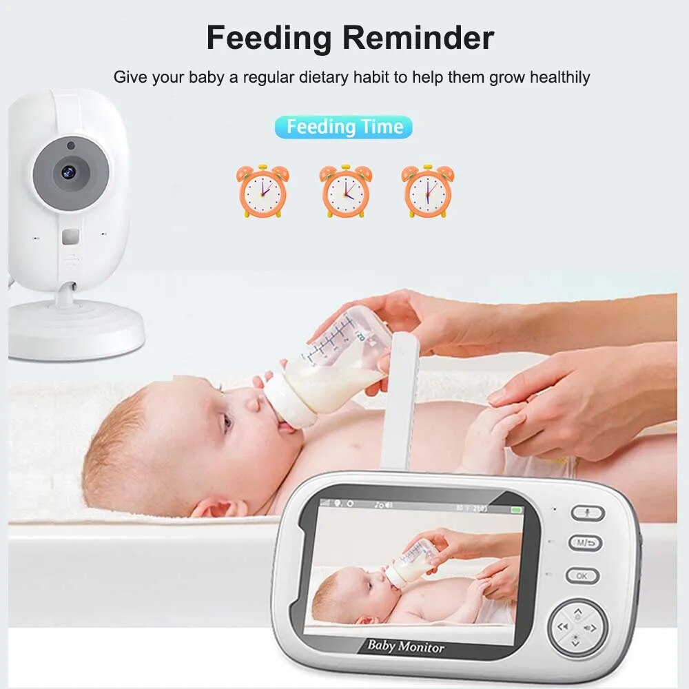 3.5'' Video Baby Monitor 2.4G  - Audio Music To Video ulasan dan harga