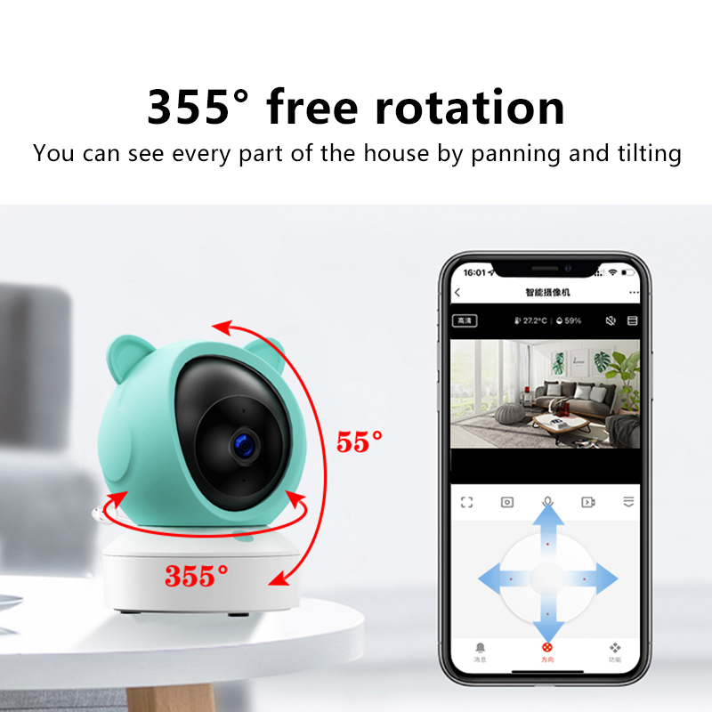 Danmini 1080P Baby Monitor Mob - Audio Music To Video ulasan dan harga