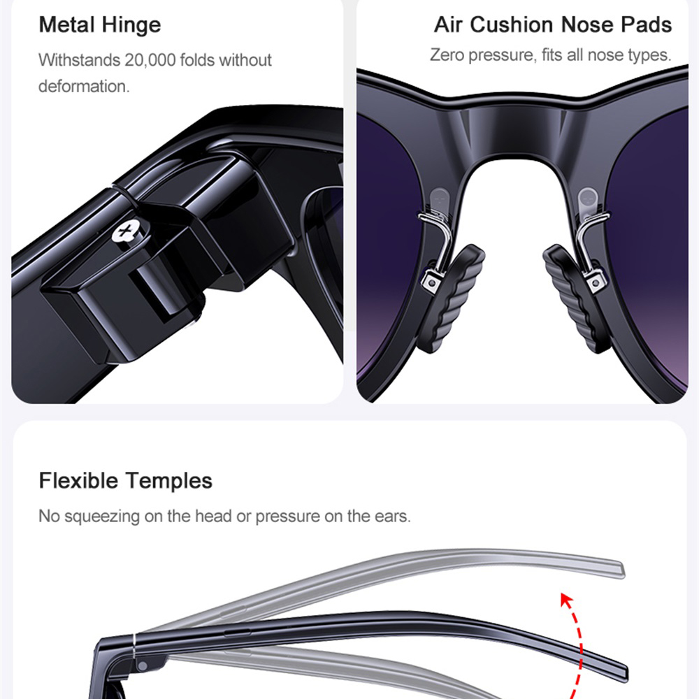 Smart Glasses AI Assistant Rea - Audio Music To Video ulasan dan harga