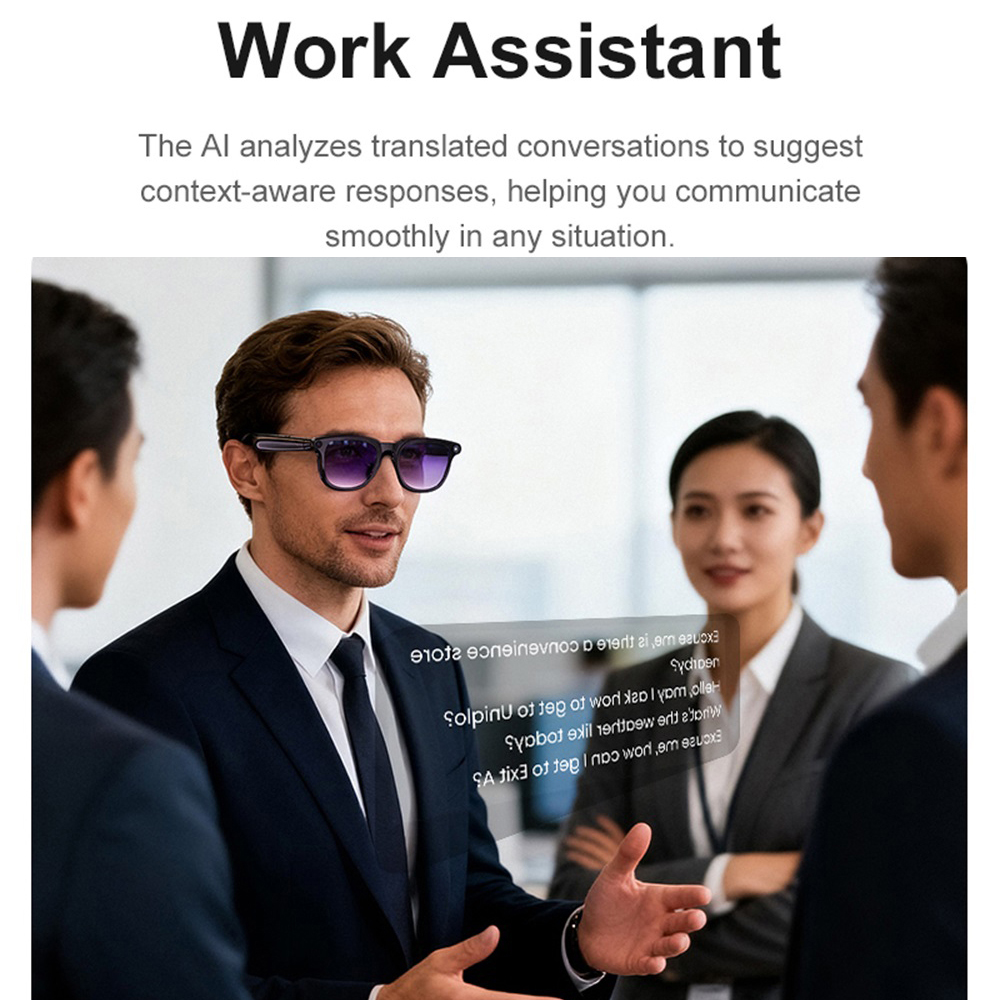 Smart Glasses AI Assistant Rea - Audio Music To Video ulasan dan harga