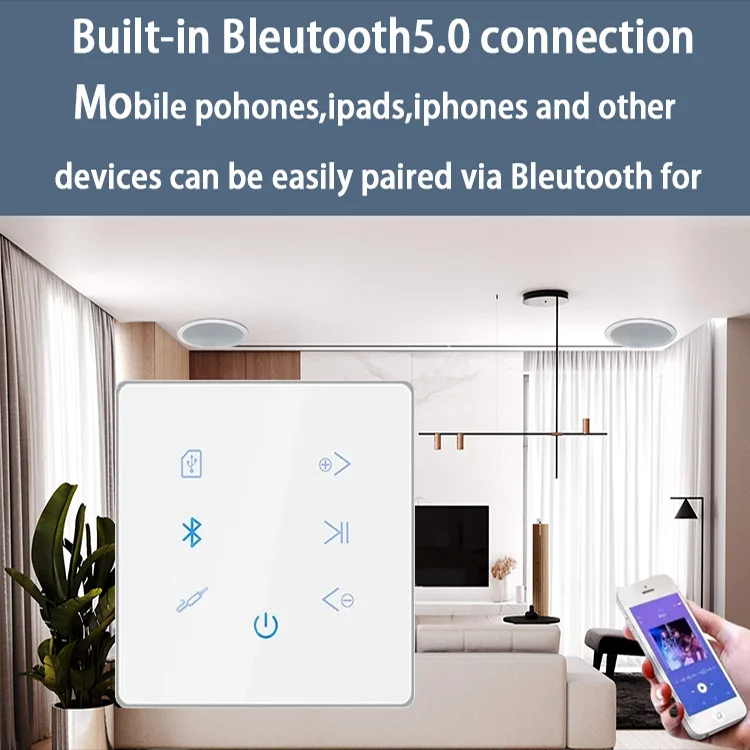 Bluetooth Wall Amplifier Home  - Audio Music Background ulasan dan harga