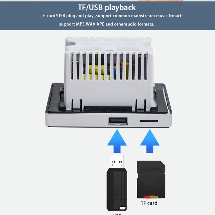 Bluetooth Wall Amplifier Home  - Audio Music Background ulasan dan harga