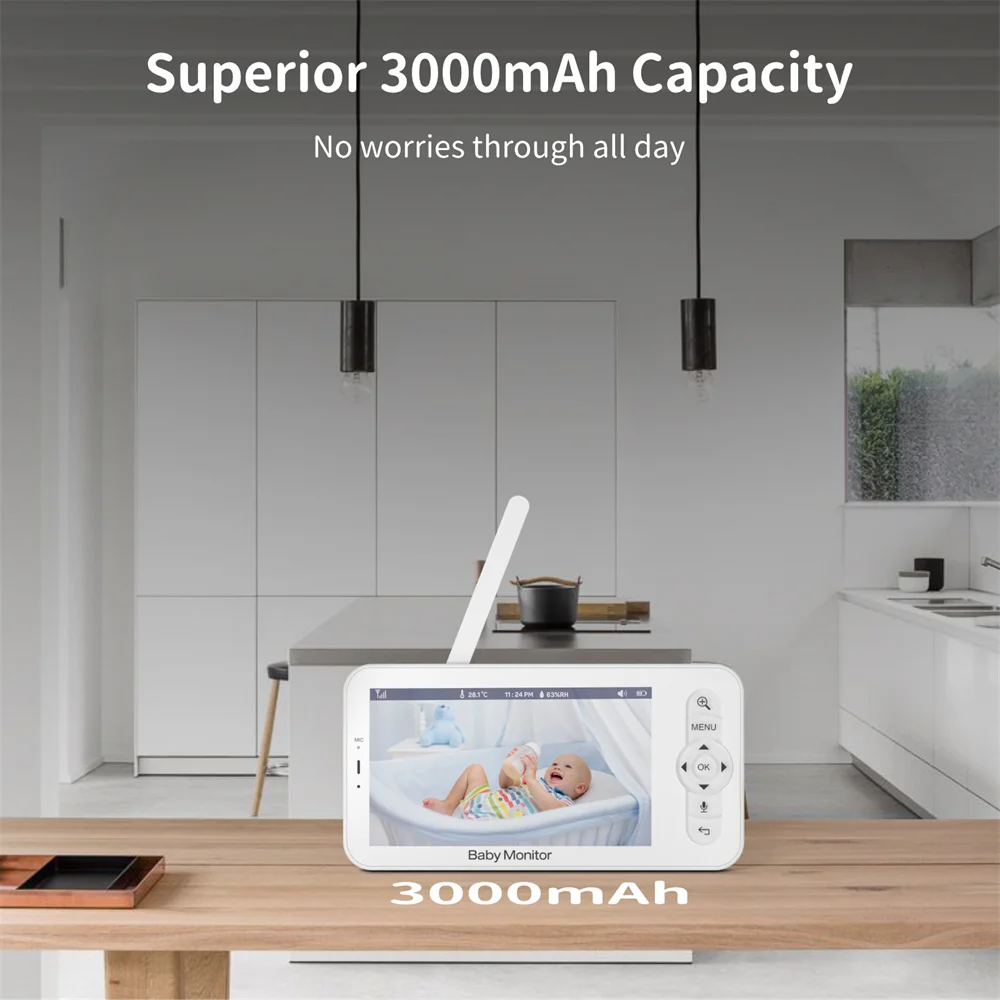 Babystar 5 Inch Wifi Baby Moni - Audio Music To Video ulasan dan harga