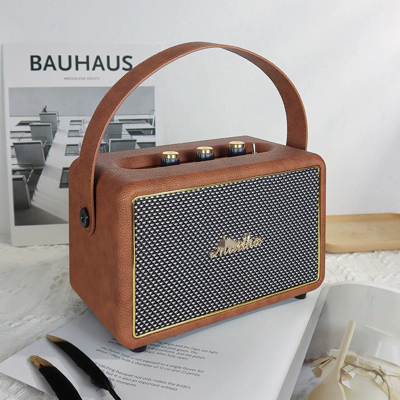 Retro Wooden Outdoor Portable  - Apple Music Audio Quality ulasan dan harga
