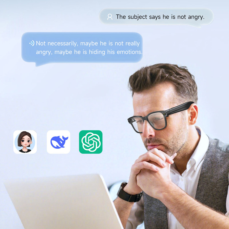 AI Smart Glasses 8 Million Cam - Audio Music To Video ulasan dan harga