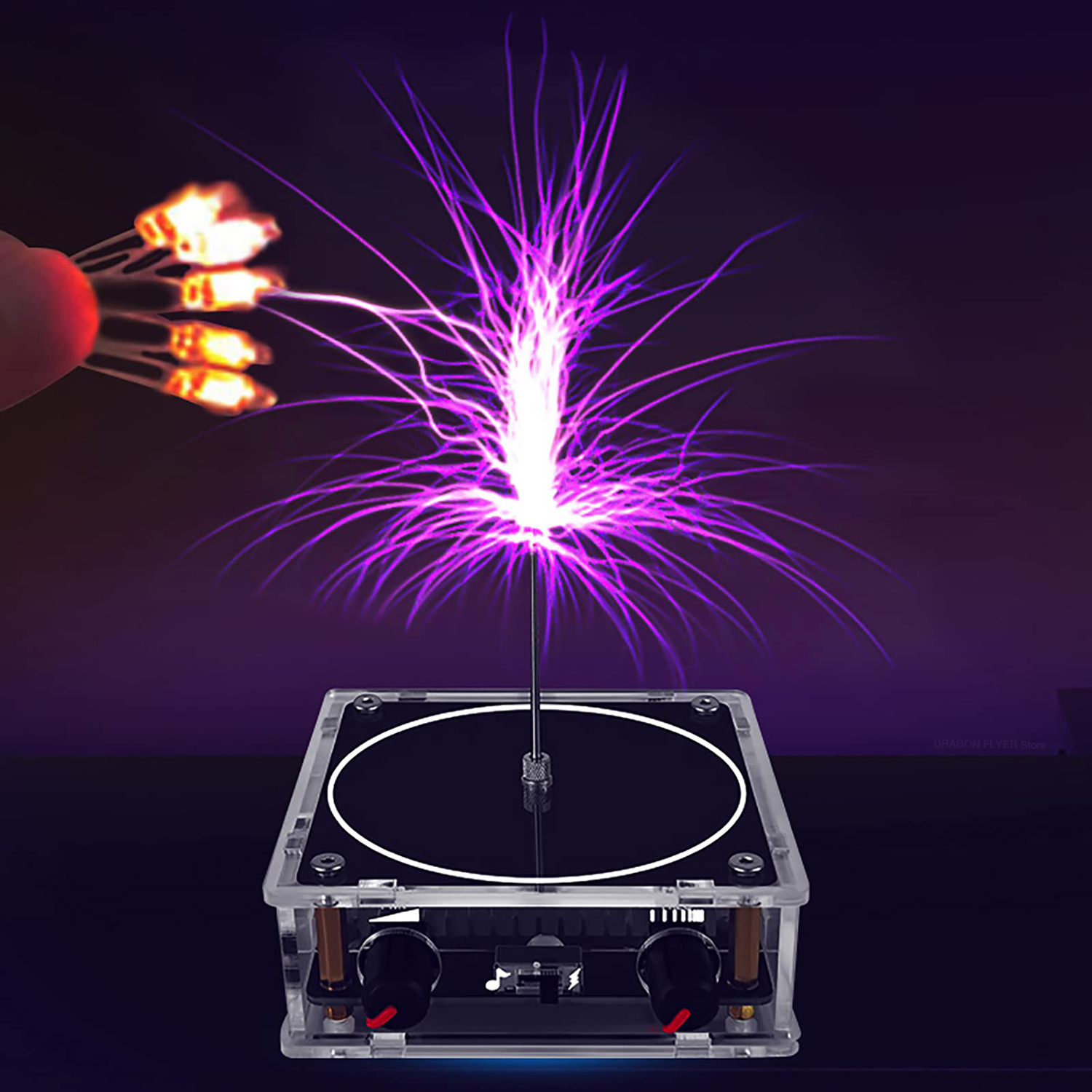 Music Tesla Coil Bluetooth/AUX - Audio Music Generator Free ulasan dan harga