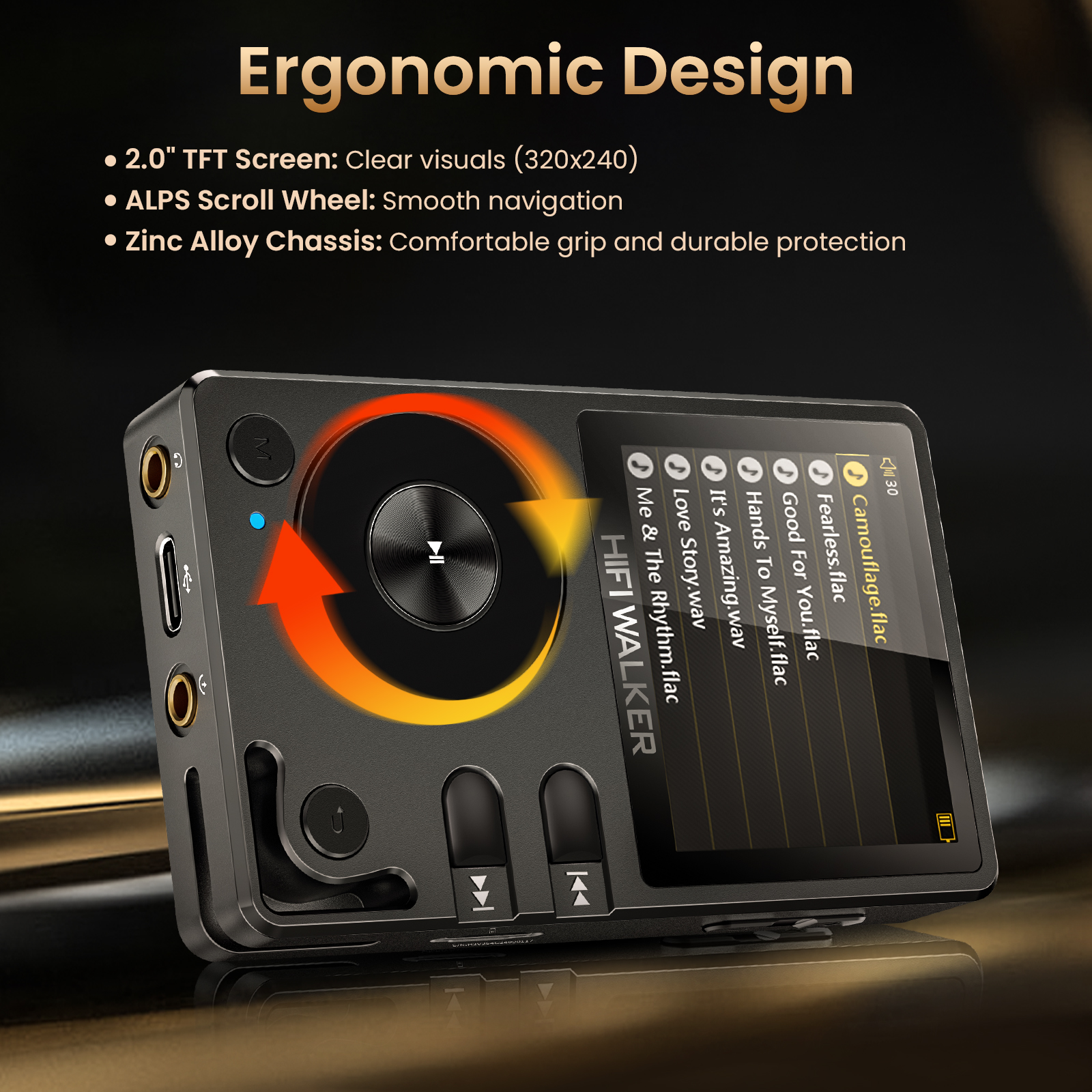 HiFi Walker H2 DAP Player, Por - Audio Music Offline ulasan dan harga